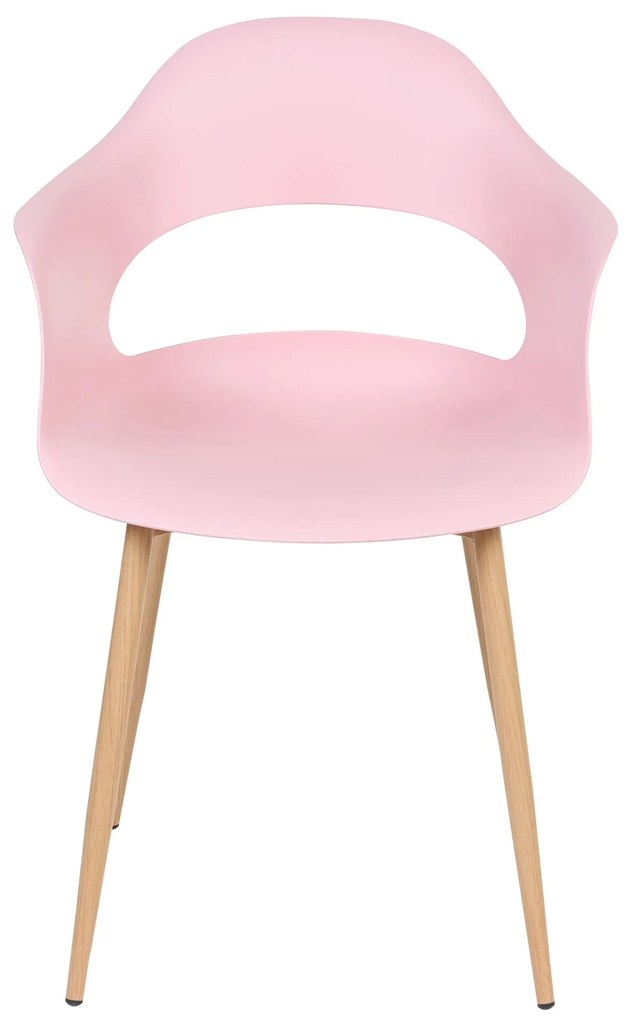 Conjunto de 2 cadeiras de jantar rosa UTICA Beliani
