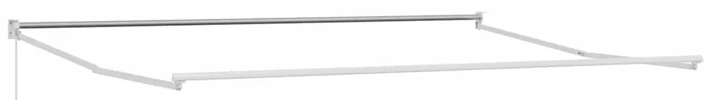 Toldo Retrátil Manual vidaXL Branco 500x300 cm