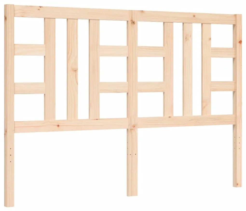 Cama sem colchão 140x190 cm madeira de pinho maciça