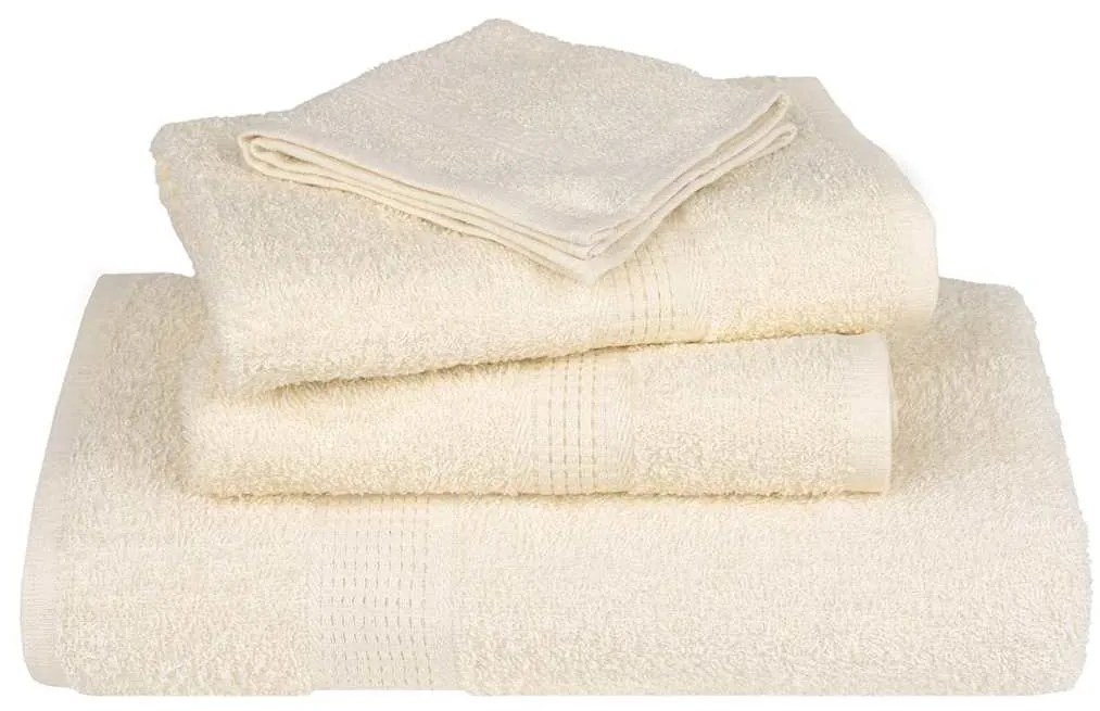 Toalhas de banho 2pcs 70x140 cm 360 gsm 100% algodão creme