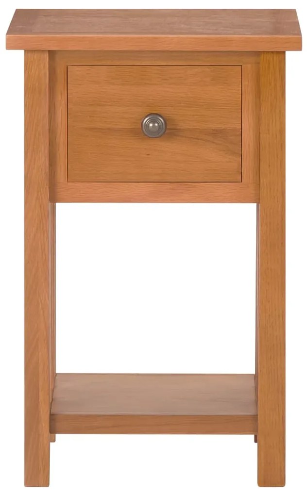 Mesa de apoio com gaveta 35x27x55 cm madeira carvalho maciça