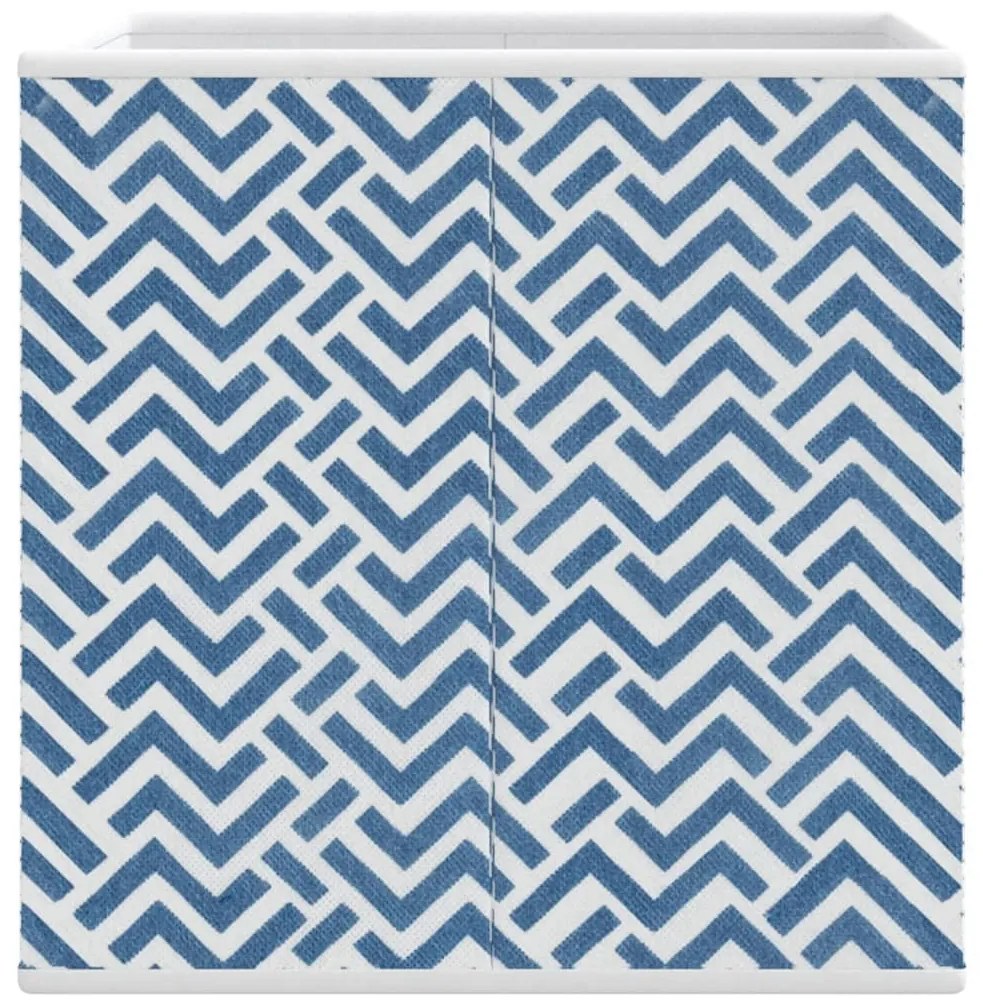 Caixas de arrumação dobráveis 10 pcs 32x32x32 cm TNT azul