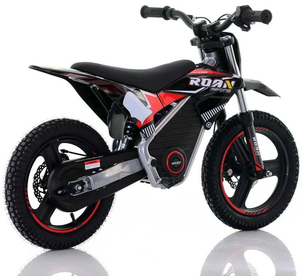 Mini moto elétrica para crianças Minicross electrica 350W 14/14" Warrior MX-E350 Preta