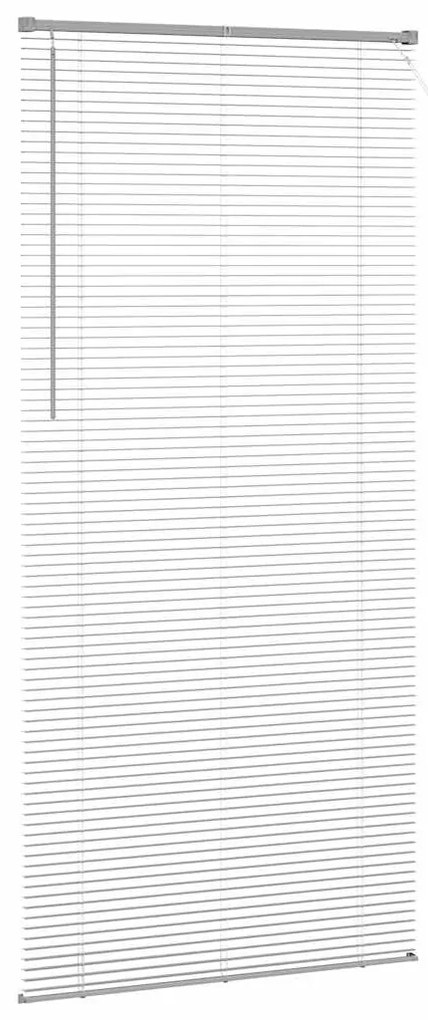 Persiana de Janela com cortinas Outros Manual Prata 100 x 220 cm Alumí