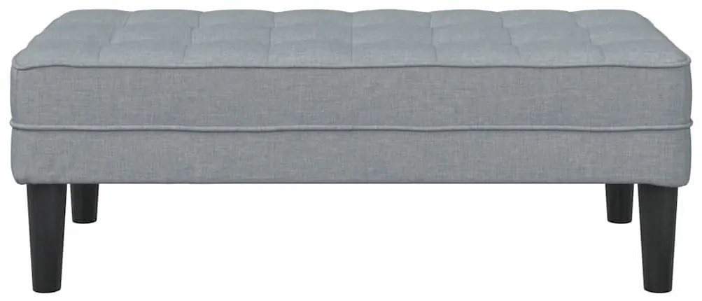 Banco vidaXL Cinza claro 113x57x39 cm Tecido