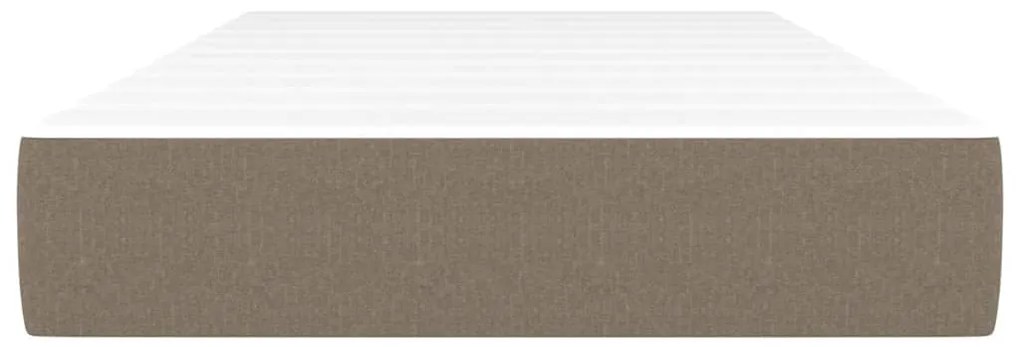 Colchão molas ensacadas 90x190x20 cm tecido cinza-acastanhado