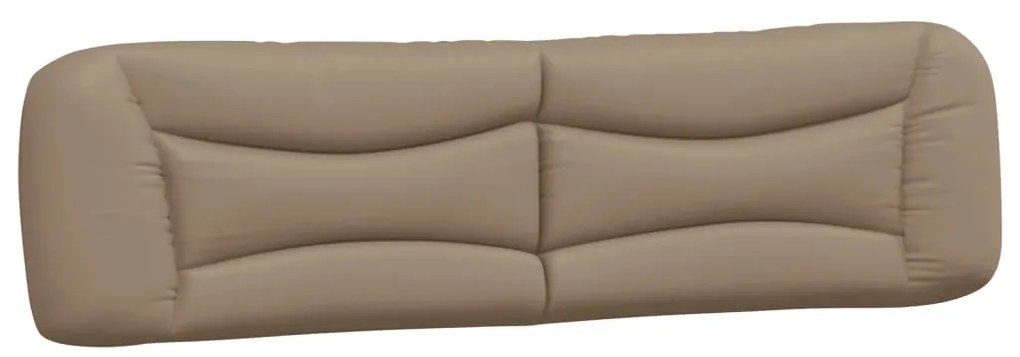 Cama com colchão 200x200 cm couro artificial cappuccino