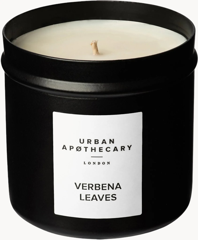 Vela perfumada vertida à mão Verbena Leaves (limão, folhas de verbena, madeira de cedro)