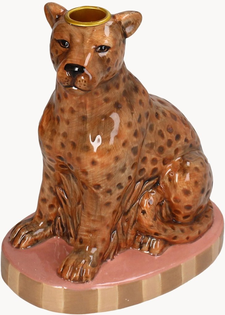 Castiçal Leopard, Alt 21 cm