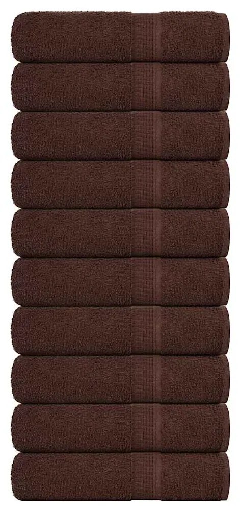 Toalhas de banho 10 pcs 70x140 cm 360 gsm 100% algodão castanho