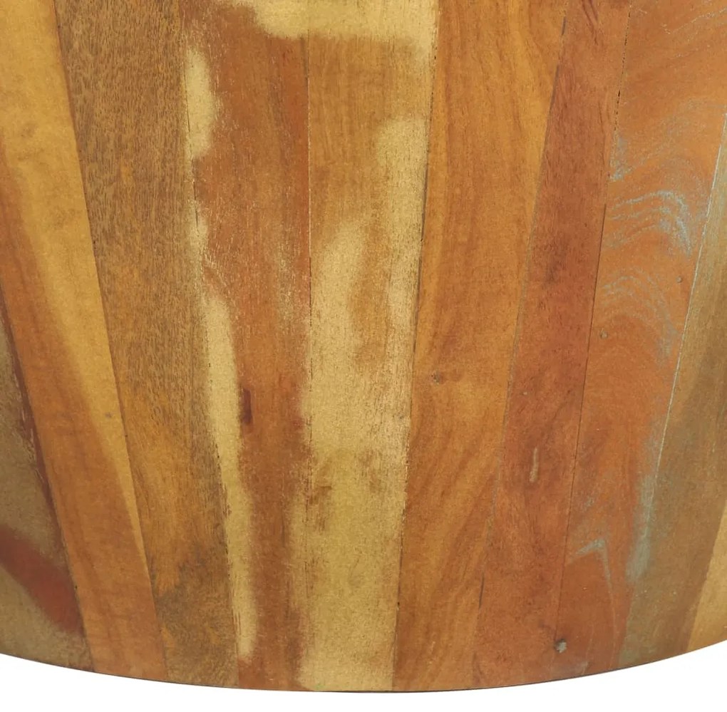 Mesa de centro Ø65x31 cm madeira recuperada maciça