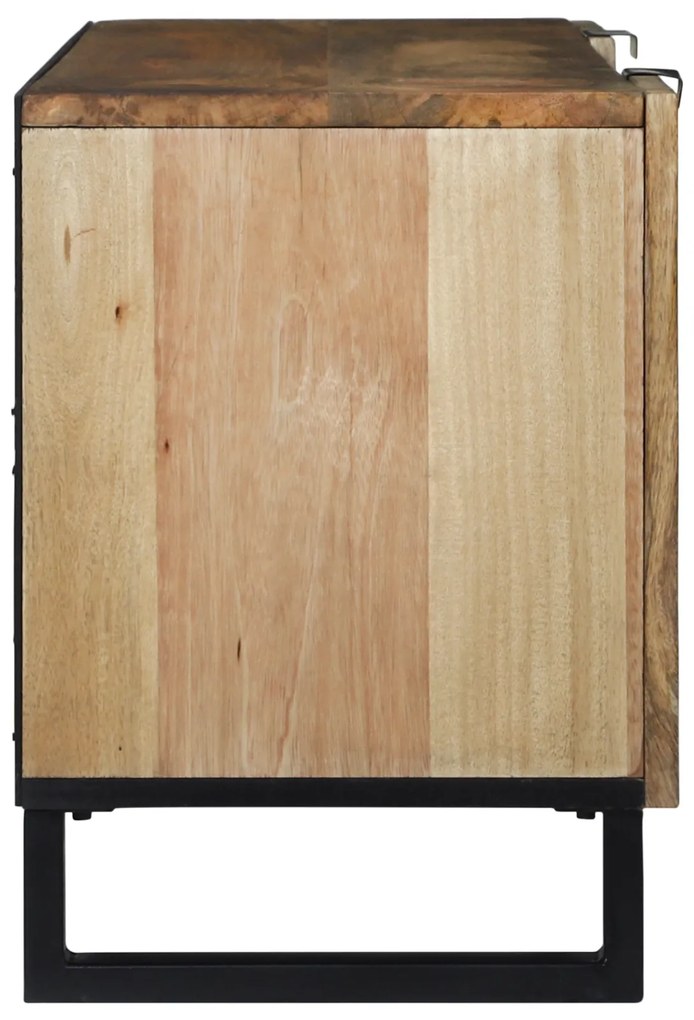 Cabide de TV , 105x33,5x46 cm, feito de madeira de mangueira maciça e