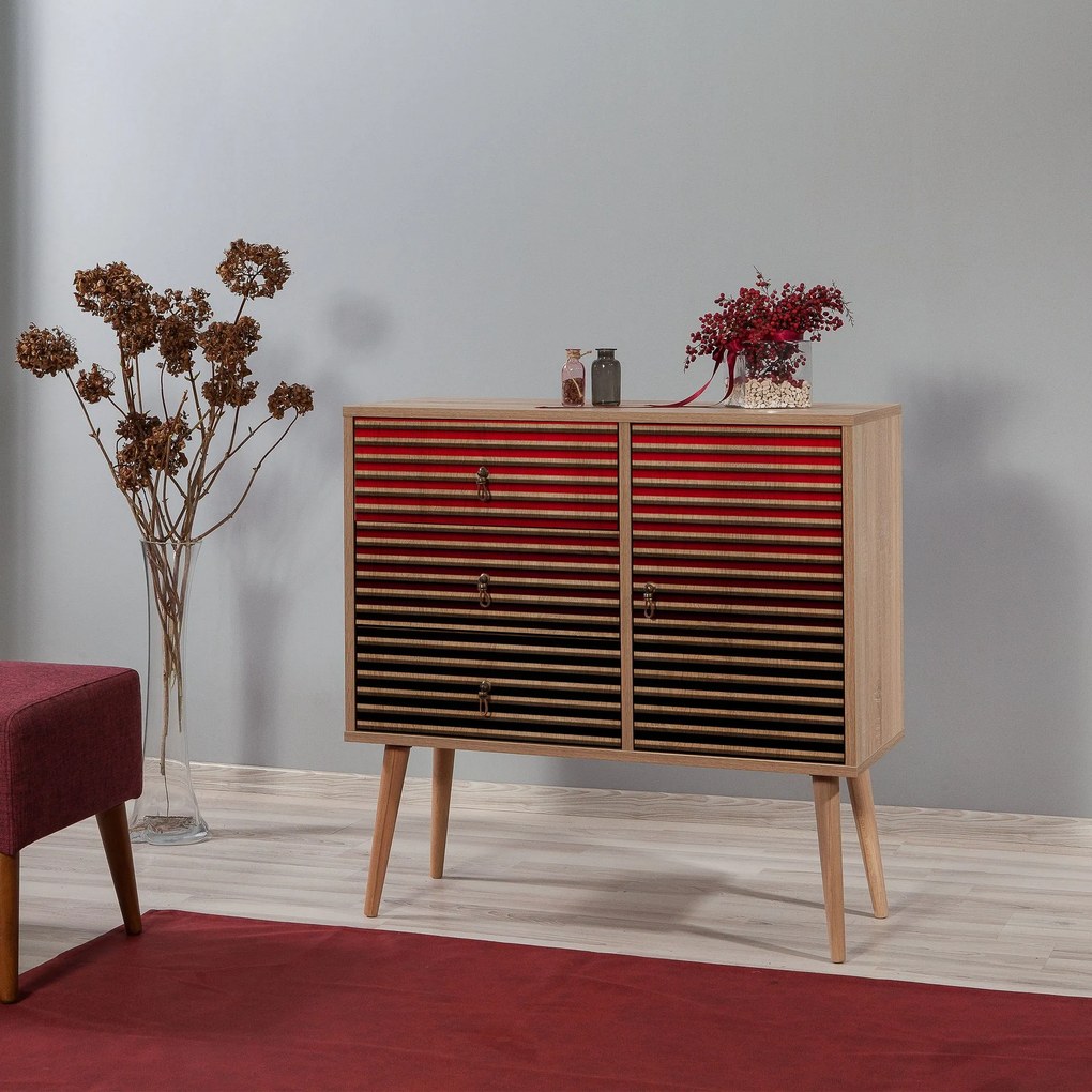 Cômoda Verybox – Carvalho Sonoma – 90x90x40 cm