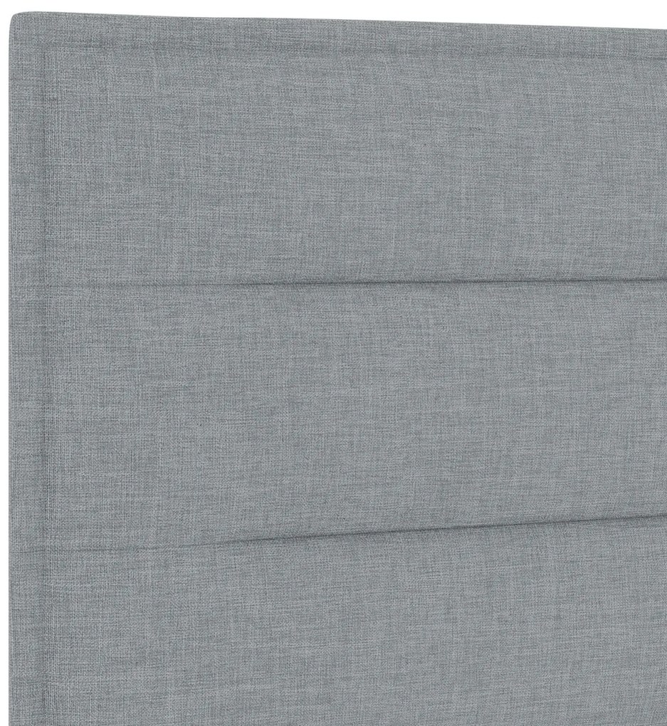 Cama vidaXL Cinza Claro 90x200 cm Tecido