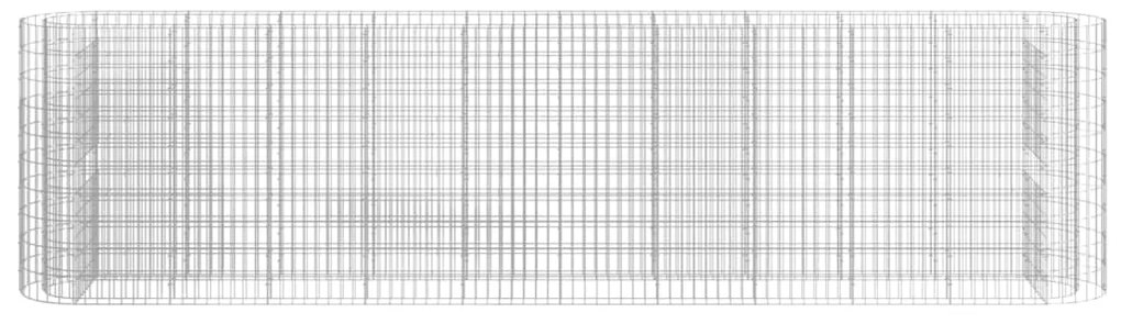 Canteiro elevado/cesto gabião 400x50x100 cm ferro galvanizado
