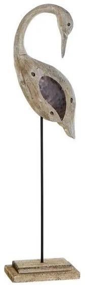 Figura Decorativa DKD Home Decor Vogel Madeira Metal (20 x 13 x 78 cm)