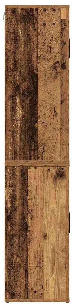 Armário Alto Madeira Antiga 80x33x150 cm Madeira de Engenharia