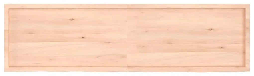 Prateleira de parede 220x60x(2-6)cm carvalho maciço não tratado