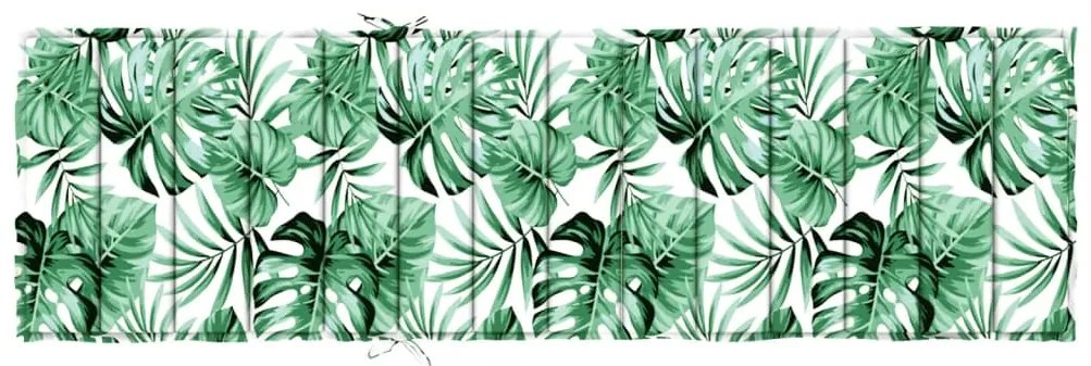 Almofadão p/ espreguiçadeira tecido oxford padrão folhas