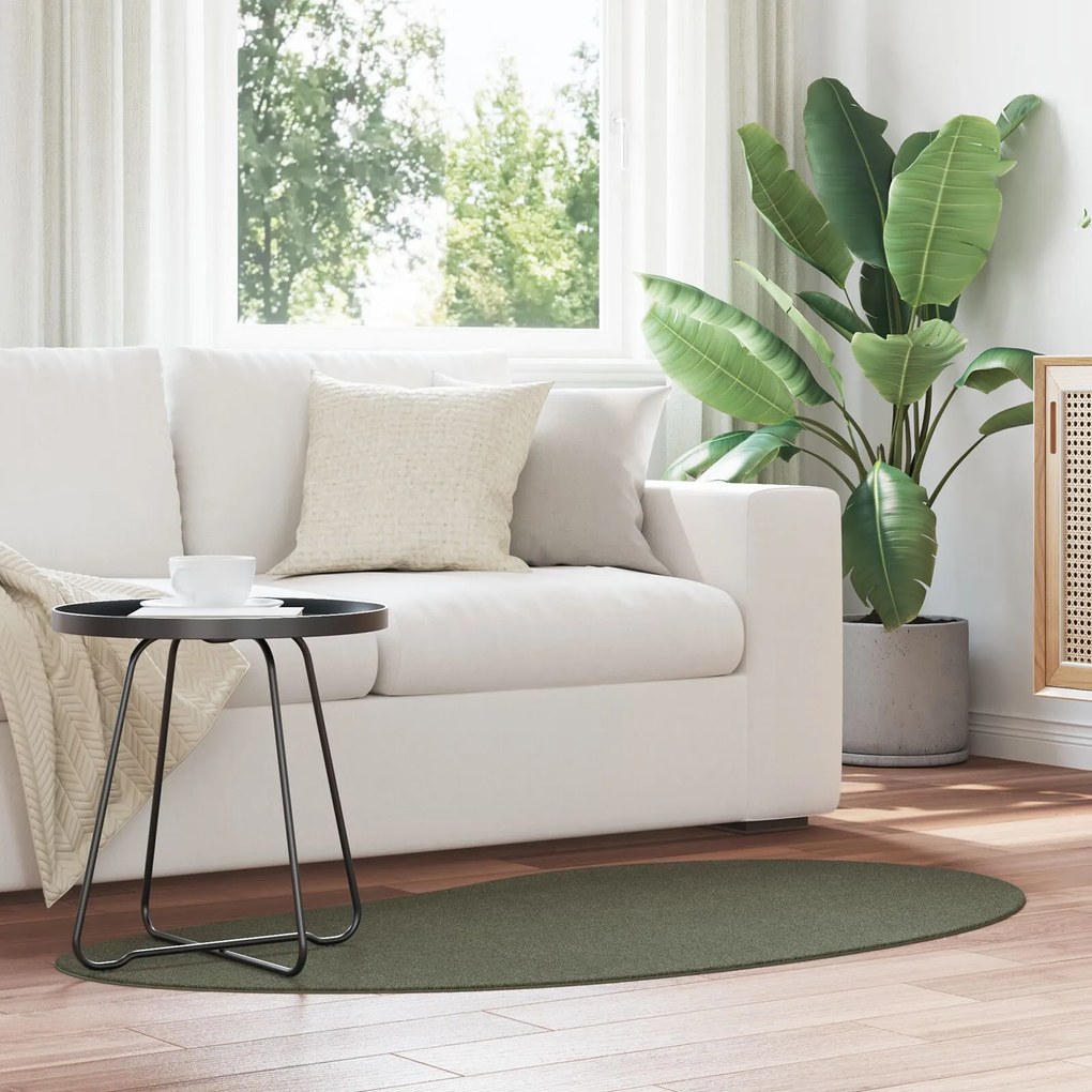 Tapete de Área Verde Floresta 80x150 cm Antiderrapante