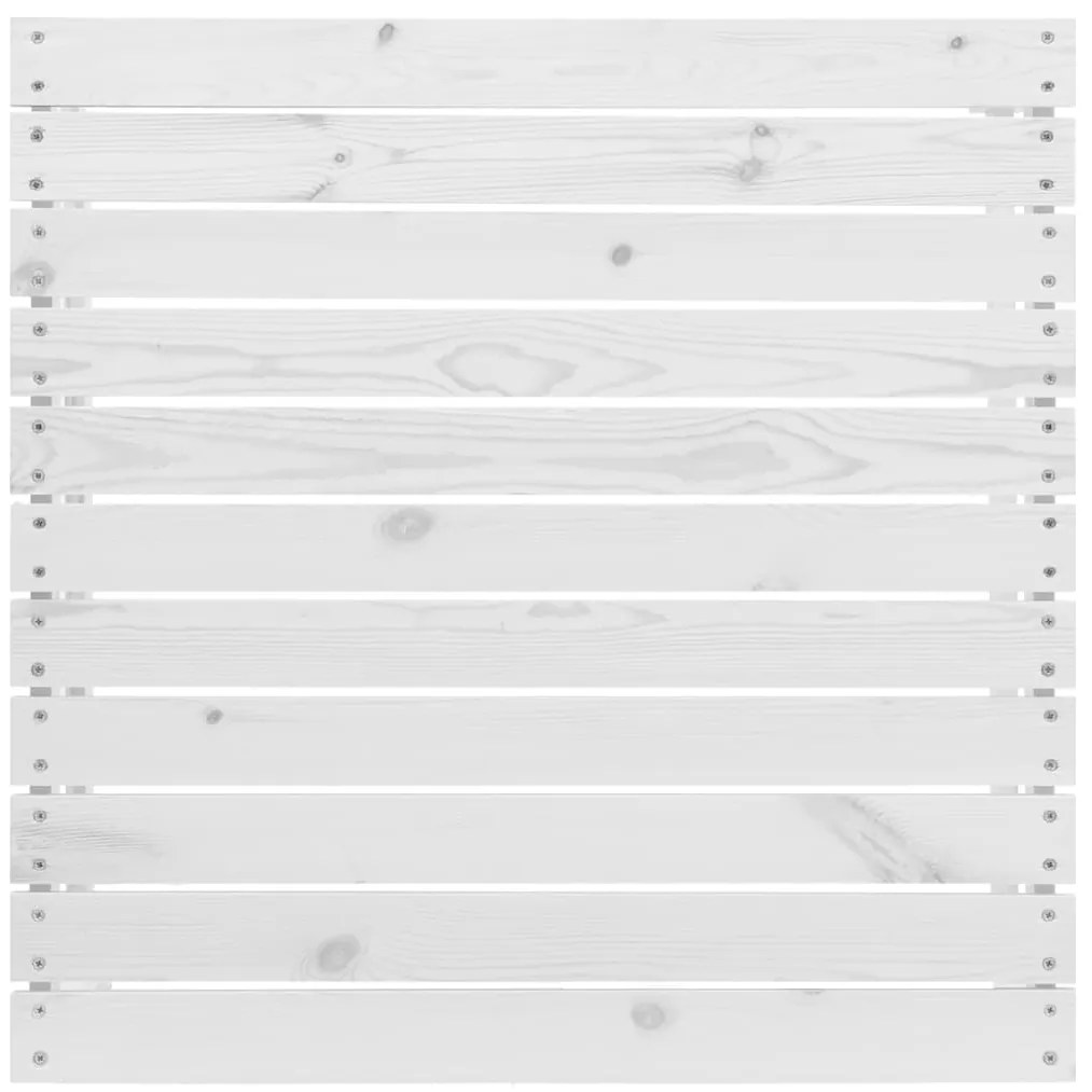 9 pcs conjunto lounge de jardim pinho maciço branco
