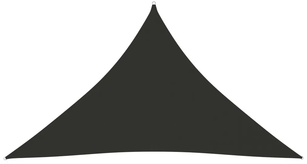 135128 vidaXL Para-sol estilo vela tecido oxford triangular 5x5x6 m antracite