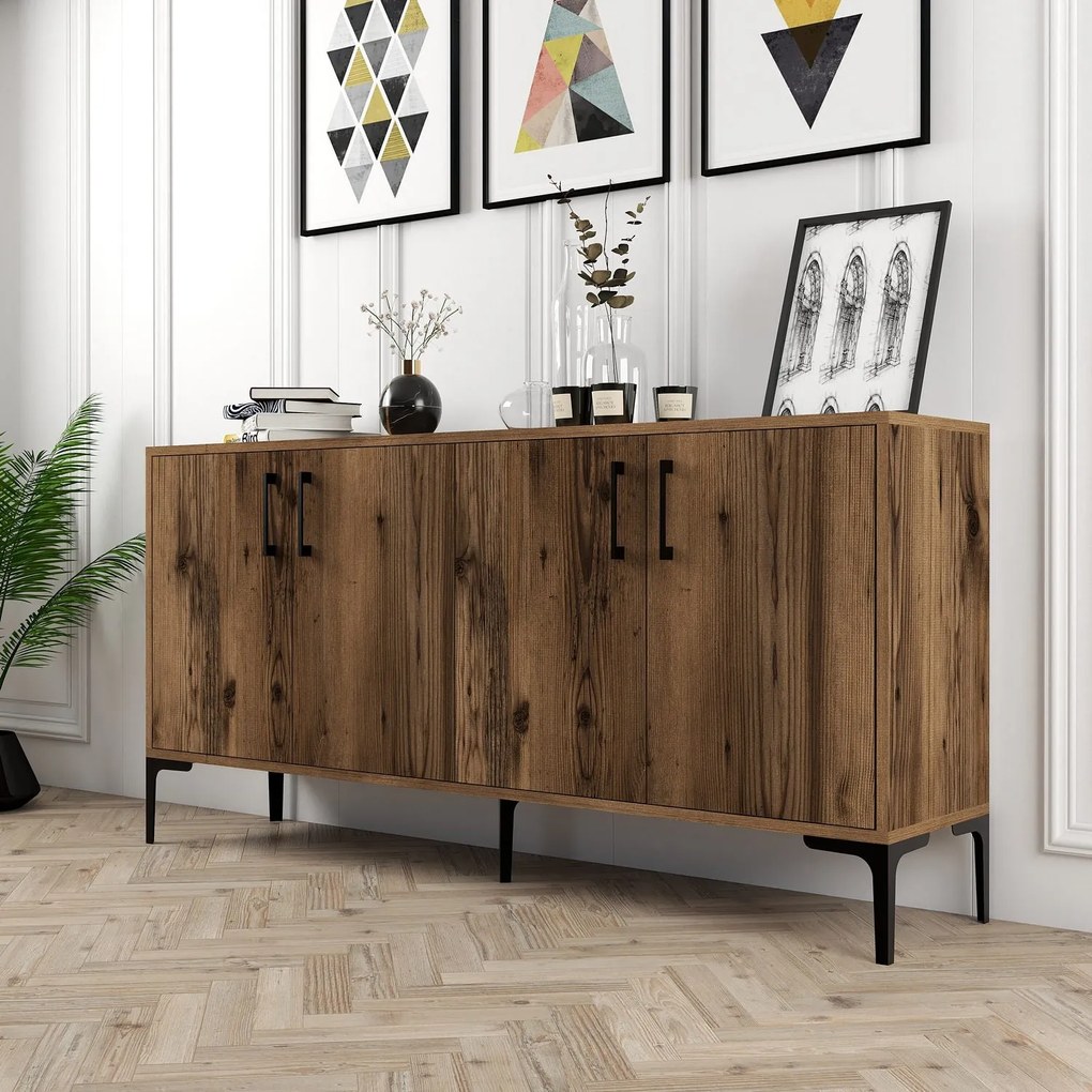 Console Kiev – Walnut – 160 cm x 78 cm x 35 cm