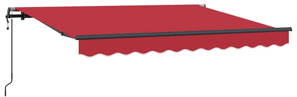Toldo Retrátil Vermelho e Antracite