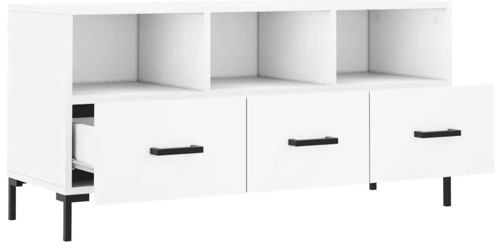 Móvel de TV 102x36x50 cm derivados de madeira branco