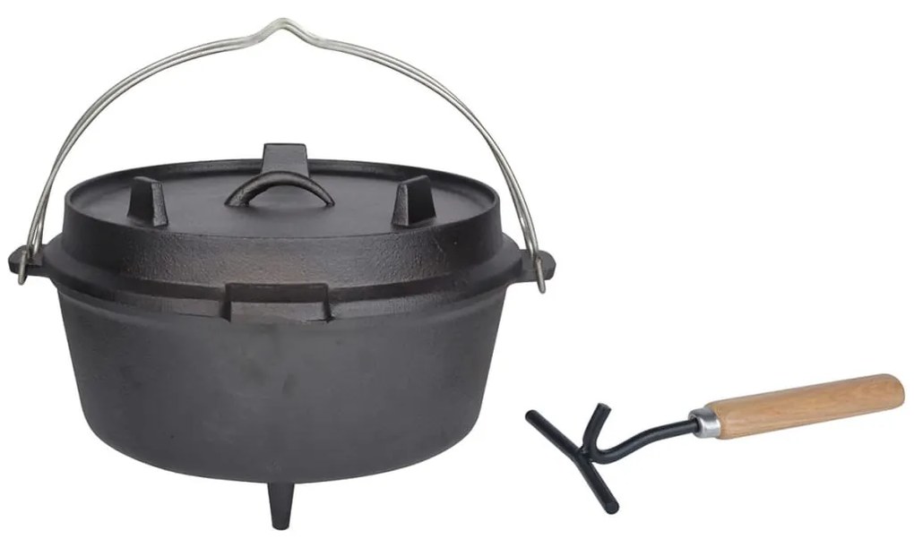 Esschert Design Panela de ferro 6,5 L preto FF235