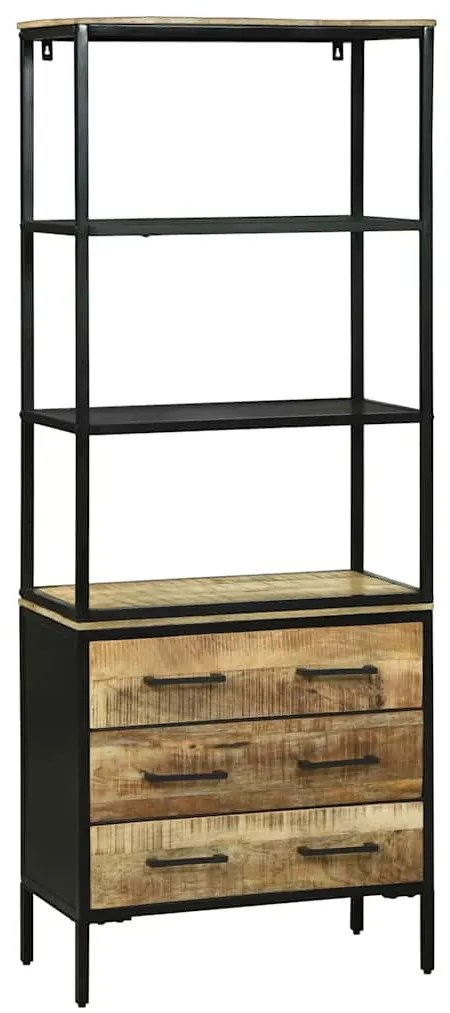 Highboard vidaXL 70x35x180 cm Madeira Sólida Mango Rústica