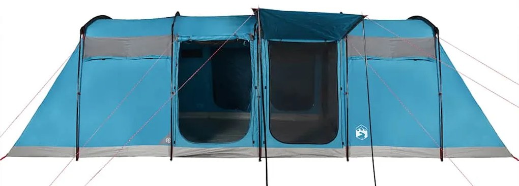 Tenda familiar túnel para 10 pessoas impermeável azul