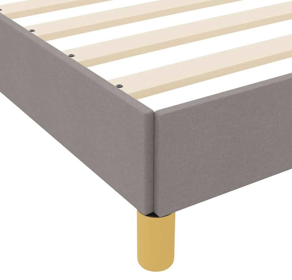 Cama Box Taupe, Marrom 140 x 190 cm