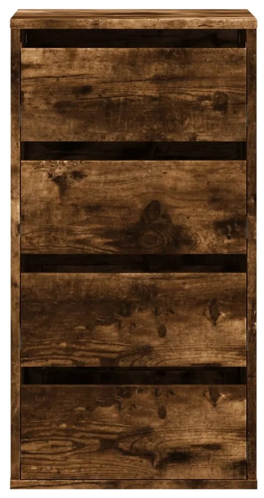 Cómoda com 4 Gavetas - 40x41x76 cm - derivados de madeira - carvalho r