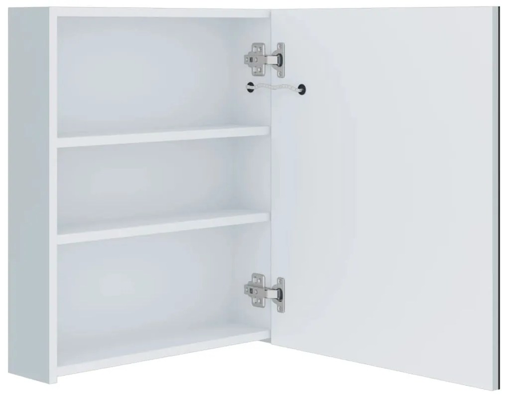 Armário espelhado para casa de banho com LED 50x13,5x60 cm