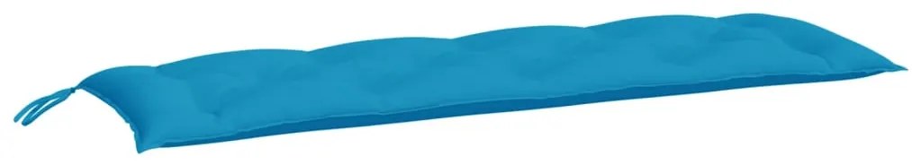 Almofadões banco jardim 2 pcs tecido oxford azul-claro
