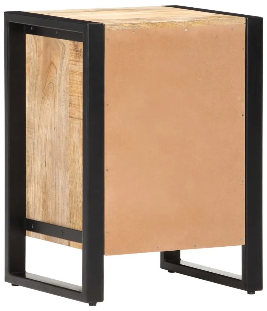 Mesa de cabeceira 40x35x55 cm madeira de mangueira maciça