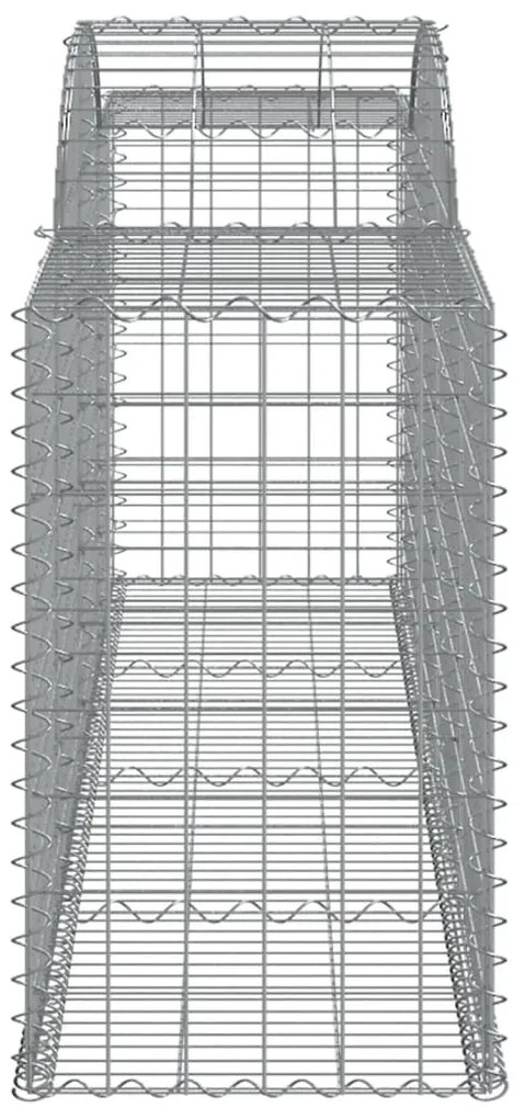 Cestos gabião arqueados 11pcs 300x50x80/100cm ferro galvanizado