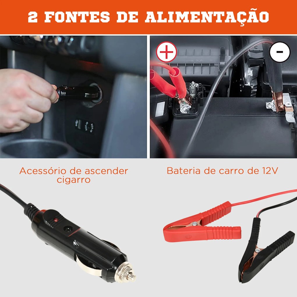 Kit de Macaco Elétrico para Carro 12V Macaco Elétrico de Elevação de Carro para até 5 Toneladas de 15-5-45cm Reparação de Pneus para Carros SUV Sedan