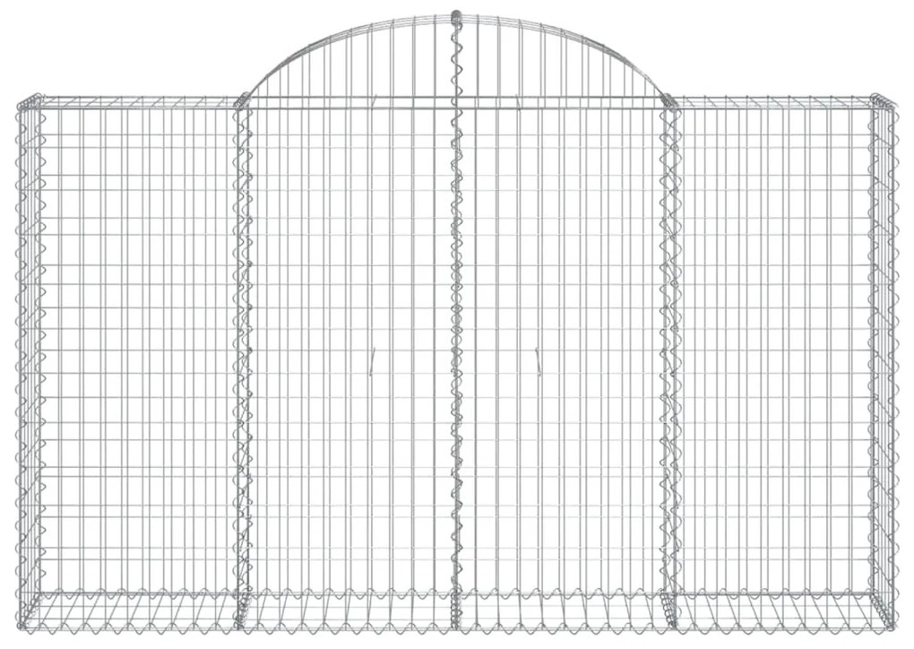 Cestos gabião arqueados 9pcs 200x30x120/140cm ferro galvanizado