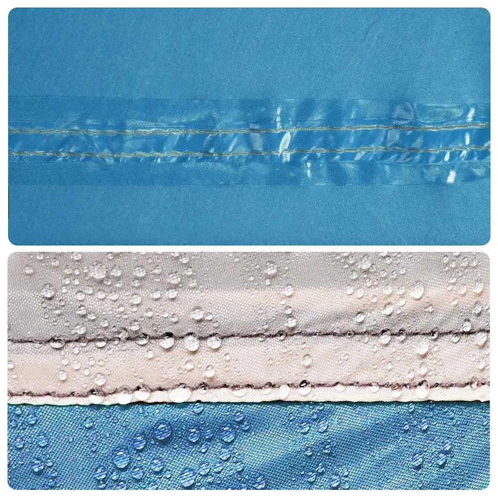 Lona de campismo 420x440 cm impermeável azul