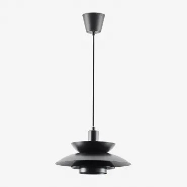 Lâmpada De Teto Suspensa Em Ferro Alicia Preto - Sklum