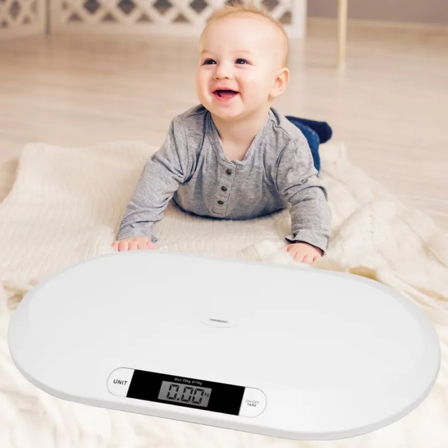 Balança para bebés até 20 kg 55 x 32 x 4 cm Branco