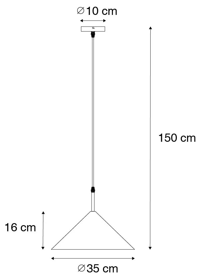 Candeeiro de suspensão design rosa - Triangolo Design