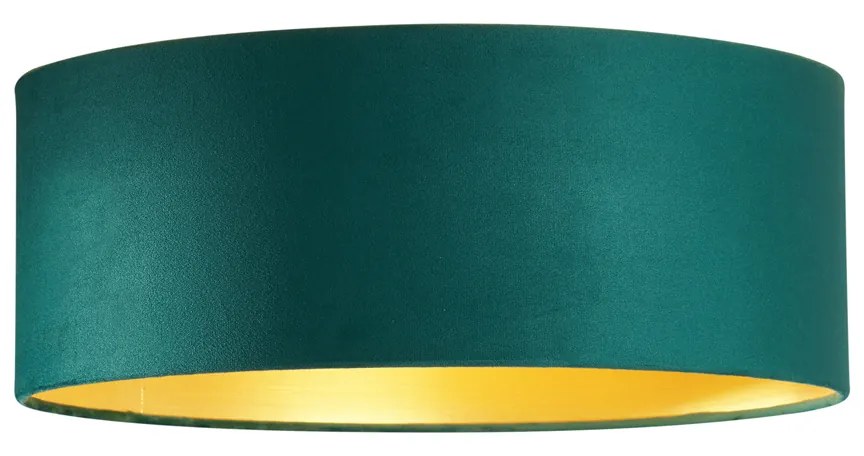 Plafon moderno veludo verde 40cm incl. LED regulável em 3 níveis - Sue Moderno
