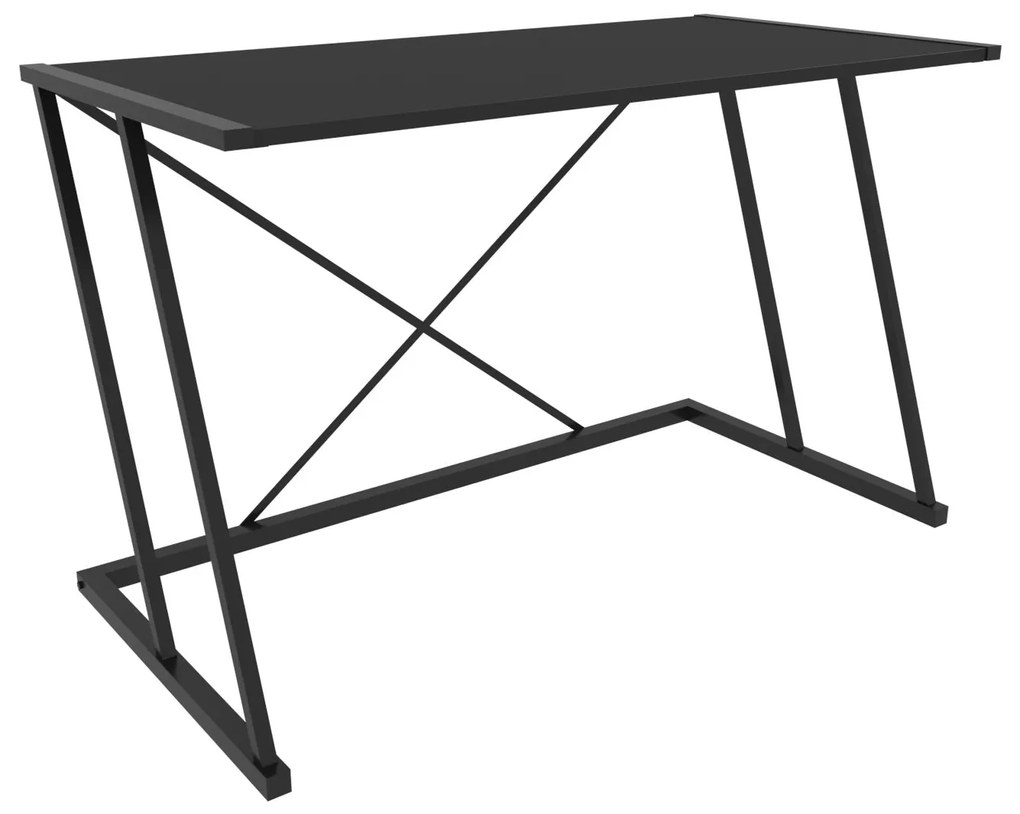 Secretária para Estudo Adelaide – Preto Antracite – 114x60x75 cm