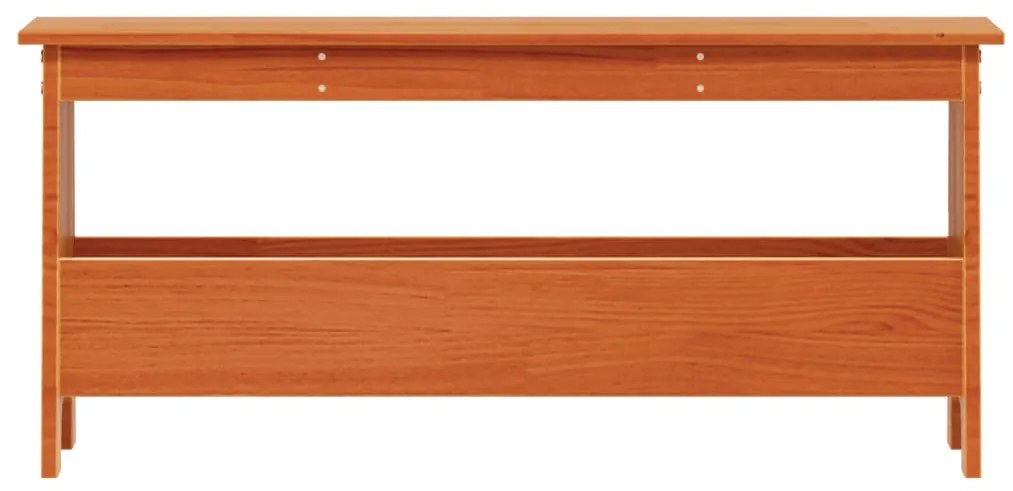Banco de corredor 100x28x45 cm pinho maciço castanho cera