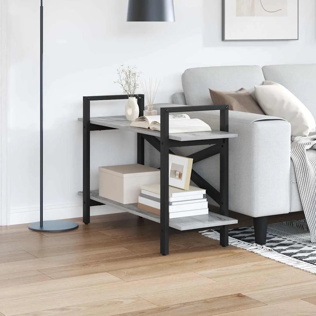 vidaXL Estante Cinza Sonoma 100 x 33,5 x 64 cm Madeira processada