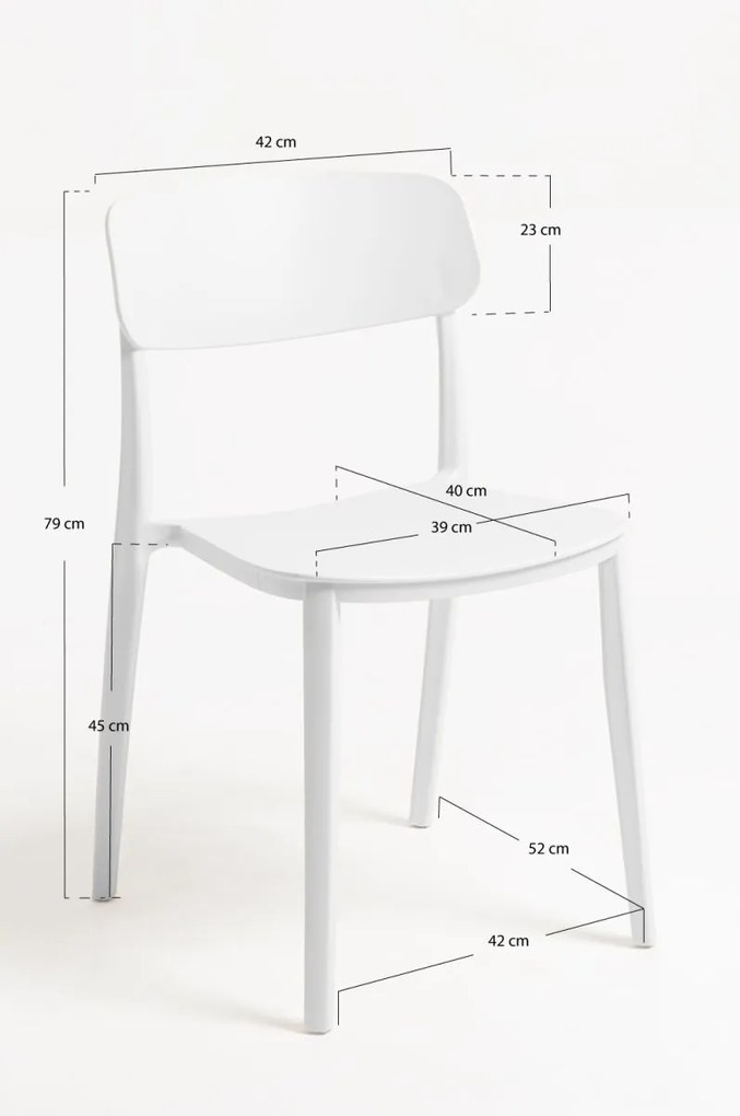 Pack 6 Cadeiras Bri - Branco