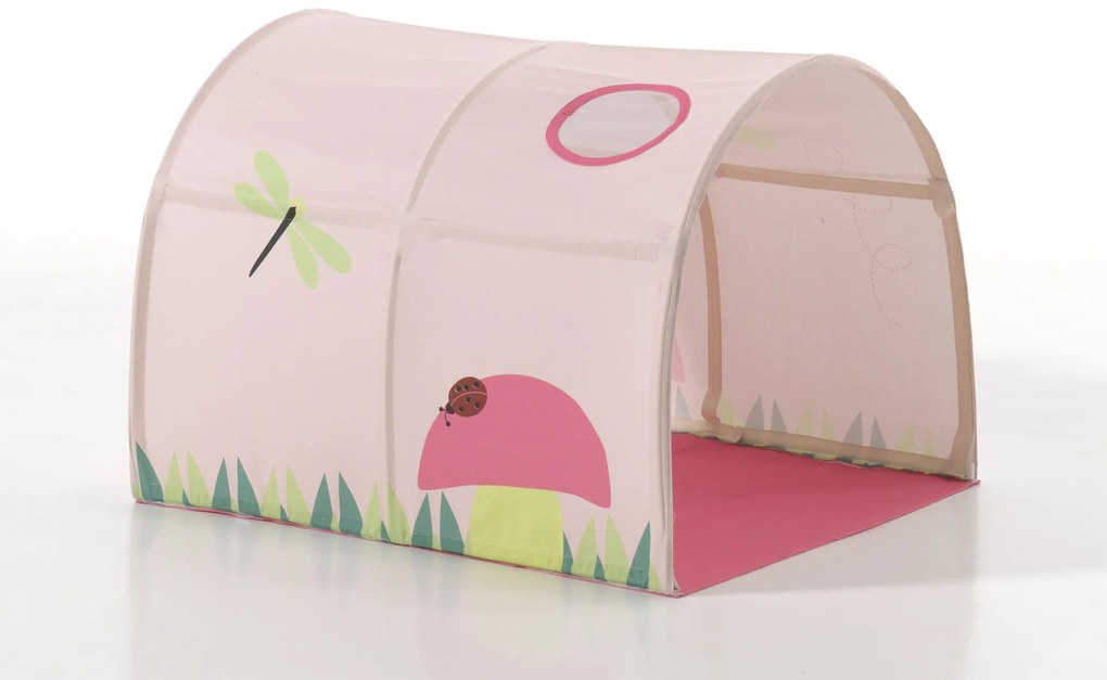 Conjunto cama Infantil SCOTT + escorrega + cortina de brincar SPRING + Túnel Branca